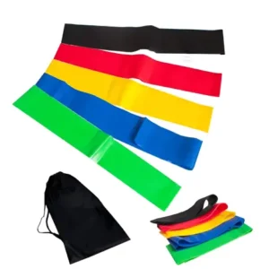 Kit 5 Faixa Elástica Para Treino Exercícios Colorido Atacado