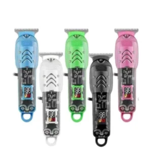 Máquina Cortar Cabelo Smart Lcd Barbeador Colorido Atacado