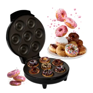 Mini Máquina Fazer Donuts 3 Ou 7 Furos Antiaderente 127v 7 Furos Atacado