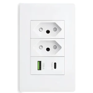 Tomada Bivolt Carregador Usb E Tipo C Parede Atacado